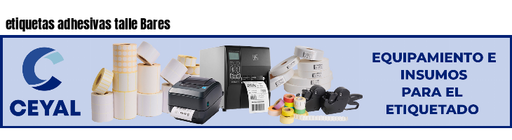 etiquetas adhesivas talle Bares