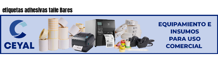 etiquetas adhesivas talle Bares