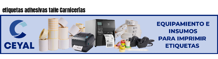 etiquetas adhesivas talle Carnicerías