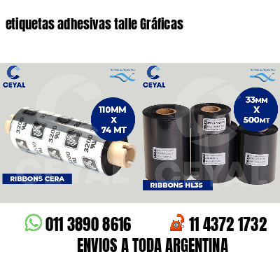 etiquetas adhesivas talle Gráficas