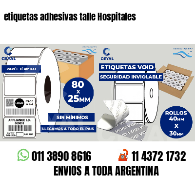 etiquetas adhesivas talle Hospitales