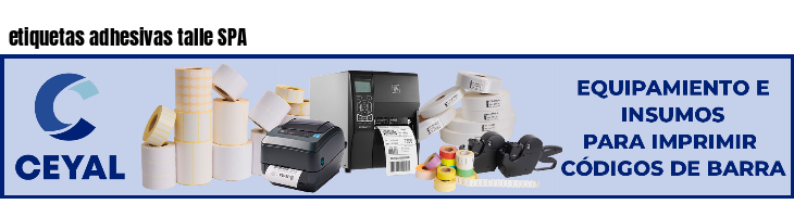 etiquetas adhesivas talle SPA