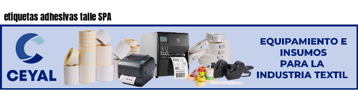 etiquetas adhesivas talle SPA