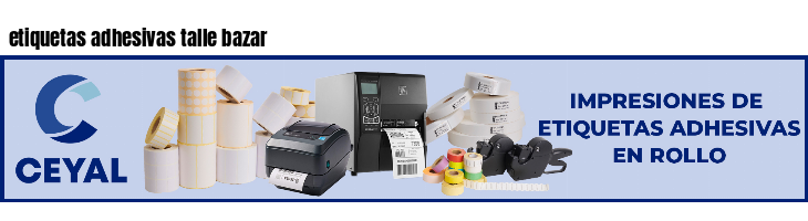 etiquetas adhesivas talle bazar