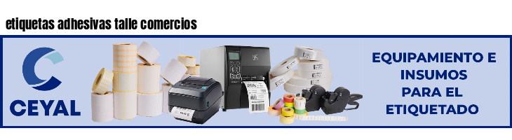 etiquetas adhesivas talle comercios