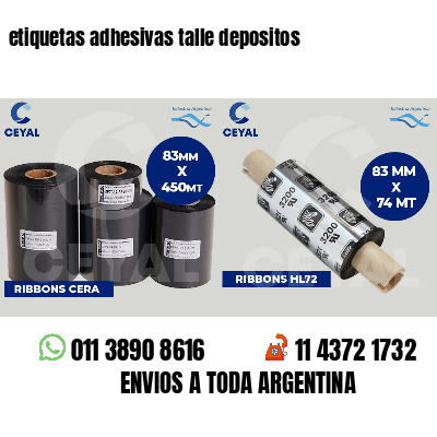 etiquetas adhesivas talle depositos