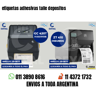etiquetas adhesivas talle depositos