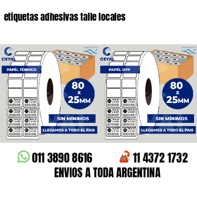 etiquetas adhesivas talle locales