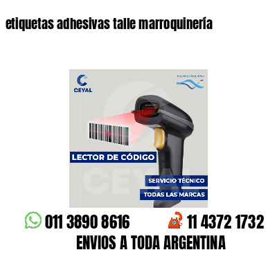 etiquetas adhesivas talle marroquinería