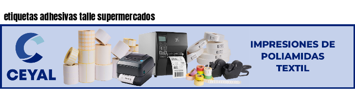 etiquetas adhesivas talle supermercados