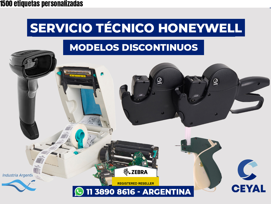 1500 etiquetas personalizadas