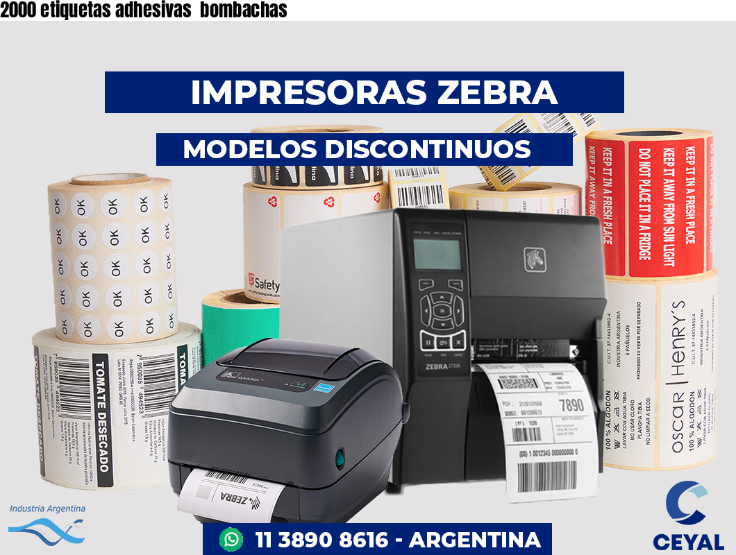 2000 etiquetas adhesivas  bombachas