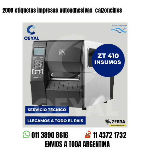 2000 etiquetas impresas autoadhesivas  calzoncillos