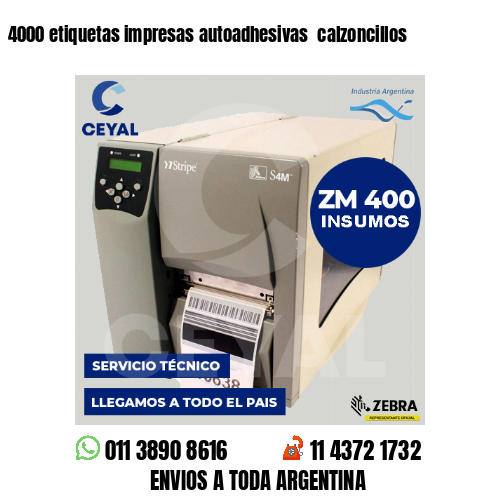 4000 etiquetas impresas autoadhesivas  calzoncillos