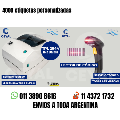 4000 etiquetas personalizadas