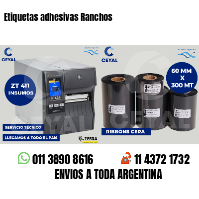 Etiquetas adhesivas Ranchos