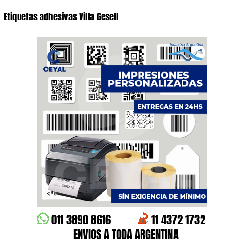 Etiquetas adhesivas Villa Gesell