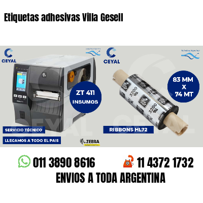 Etiquetas adhesivas Villa Gesell
