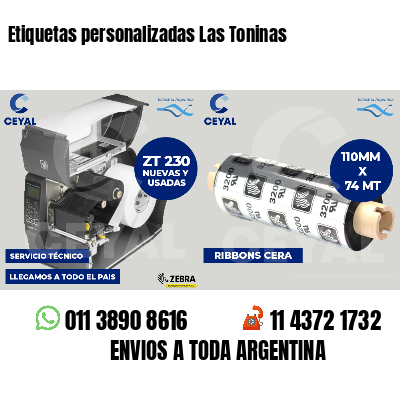 Etiquetas personalizadas Las Toninas