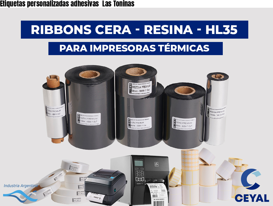 Etiquetas personalizadas adhesivas  Las Toninas