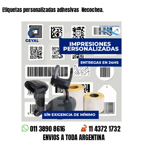 Etiquetas personalizadas adhesivas Necochea.