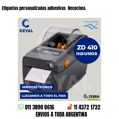 Etiquetas personalizadas adhesivas Necochea.