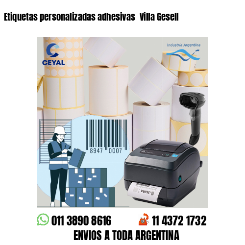 Etiquetas personalizadas adhesivas  Villa Gesell