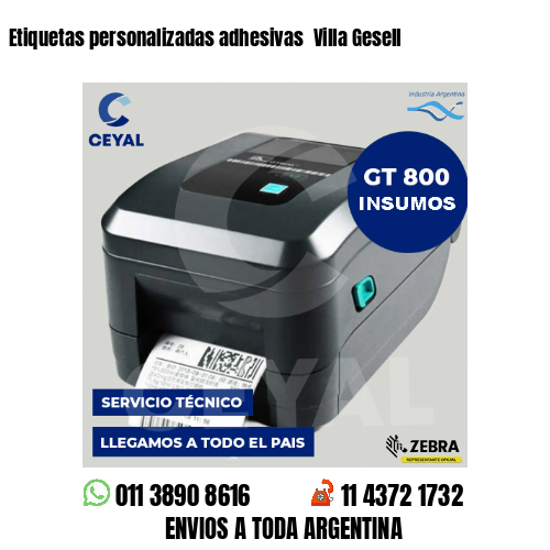 Etiquetas personalizadas adhesivas  Villa Gesell