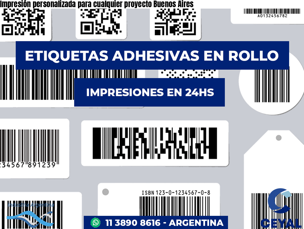 Impresión personalizada para cualquier proyecto Buenos Aires