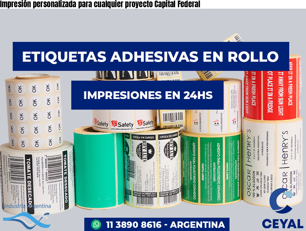 Impresión personalizada para cualquier proyecto Capital Federal