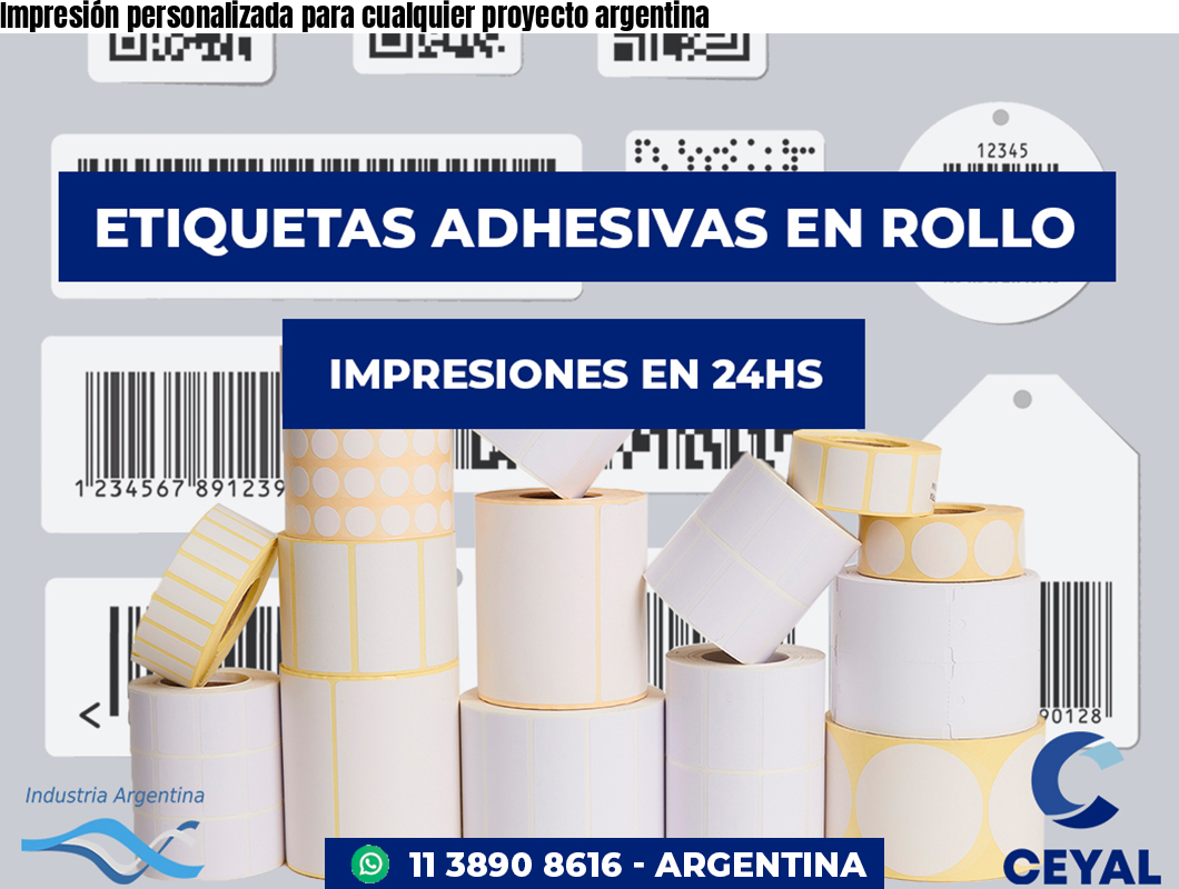 Impresión personalizada para cualquier proyecto argentina