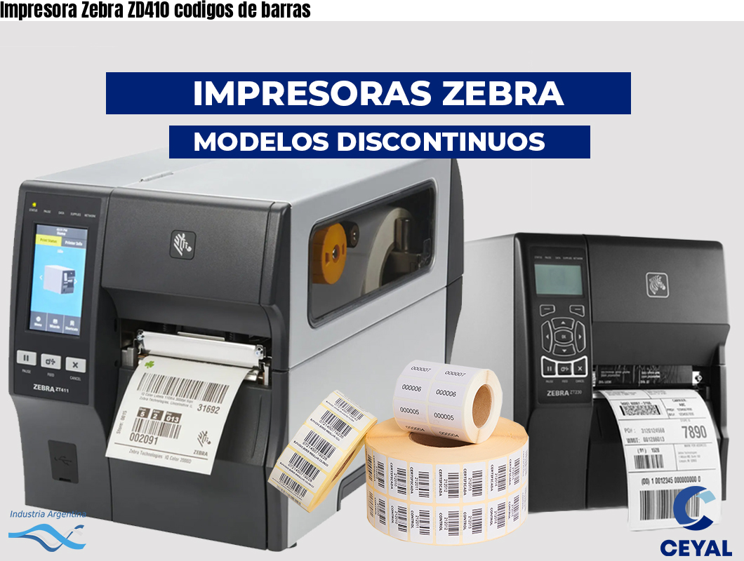 Impresora Zebra ZD410 codigos de barras