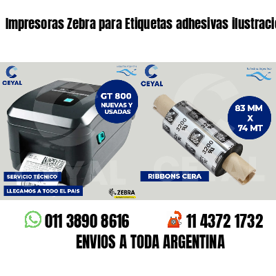 Impresoras Zebra para Etiquetas adhesivas ilustración