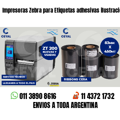 Impresoras Zebra para Etiquetas adhesivas ilustración