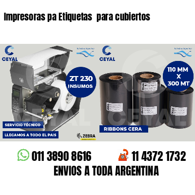 Impresoras pa Etiquetas para cubiertos