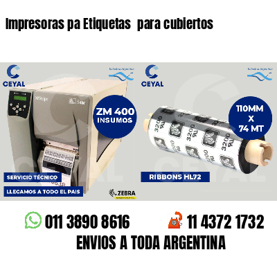 Impresoras pa Etiquetas para cubiertos