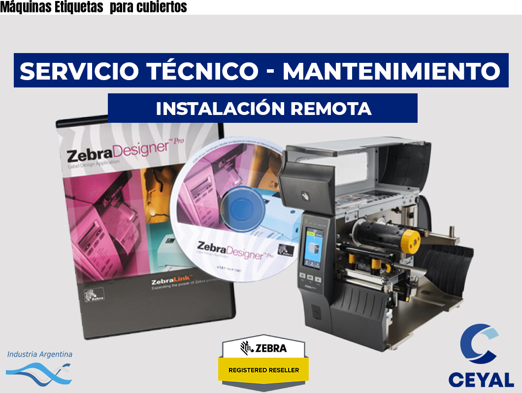 Máquinas Etiquetas para cubiertos