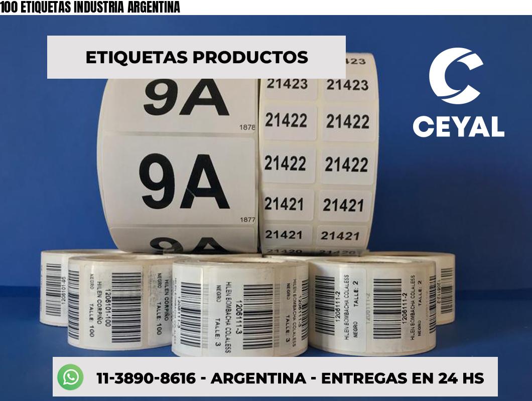 100 ETIQUETAS INDUSTRIA ARGENTINA