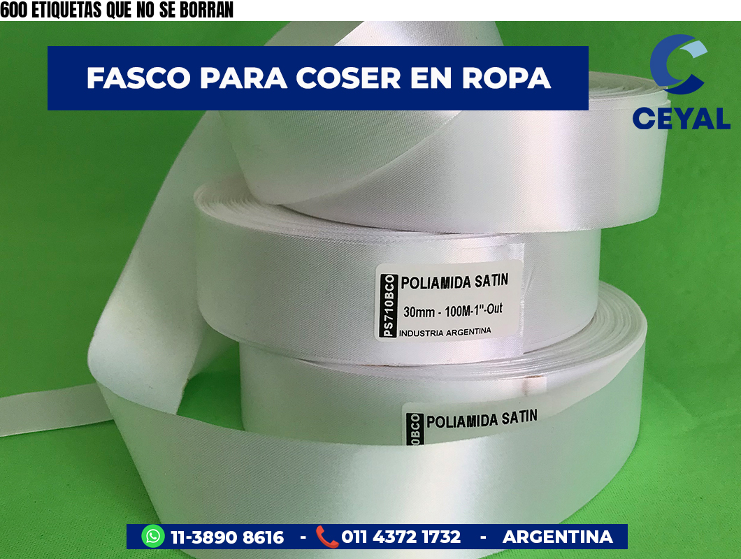 600 ETIQUETAS QUE NO SE BORRAN