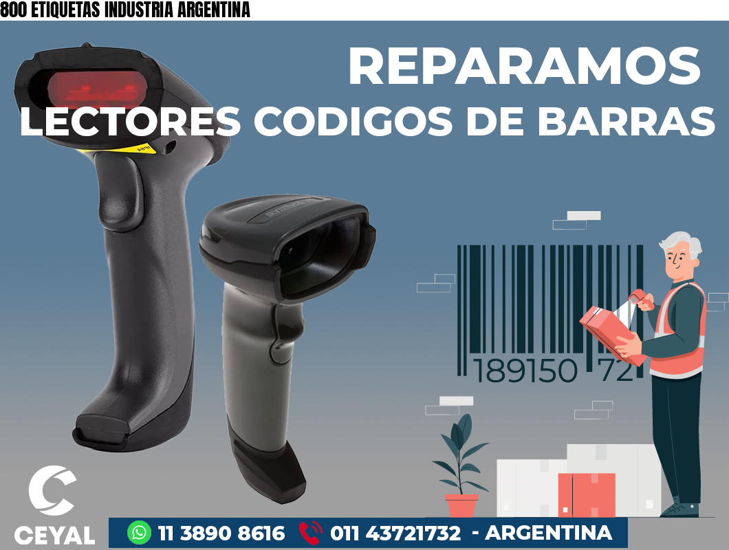 800 ETIQUETAS INDUSTRIA ARGENTINA