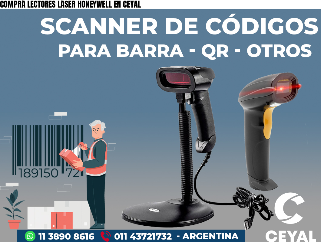 COMPRÁ LECTORES LÁSER HONEYWELL EN CEYAL
