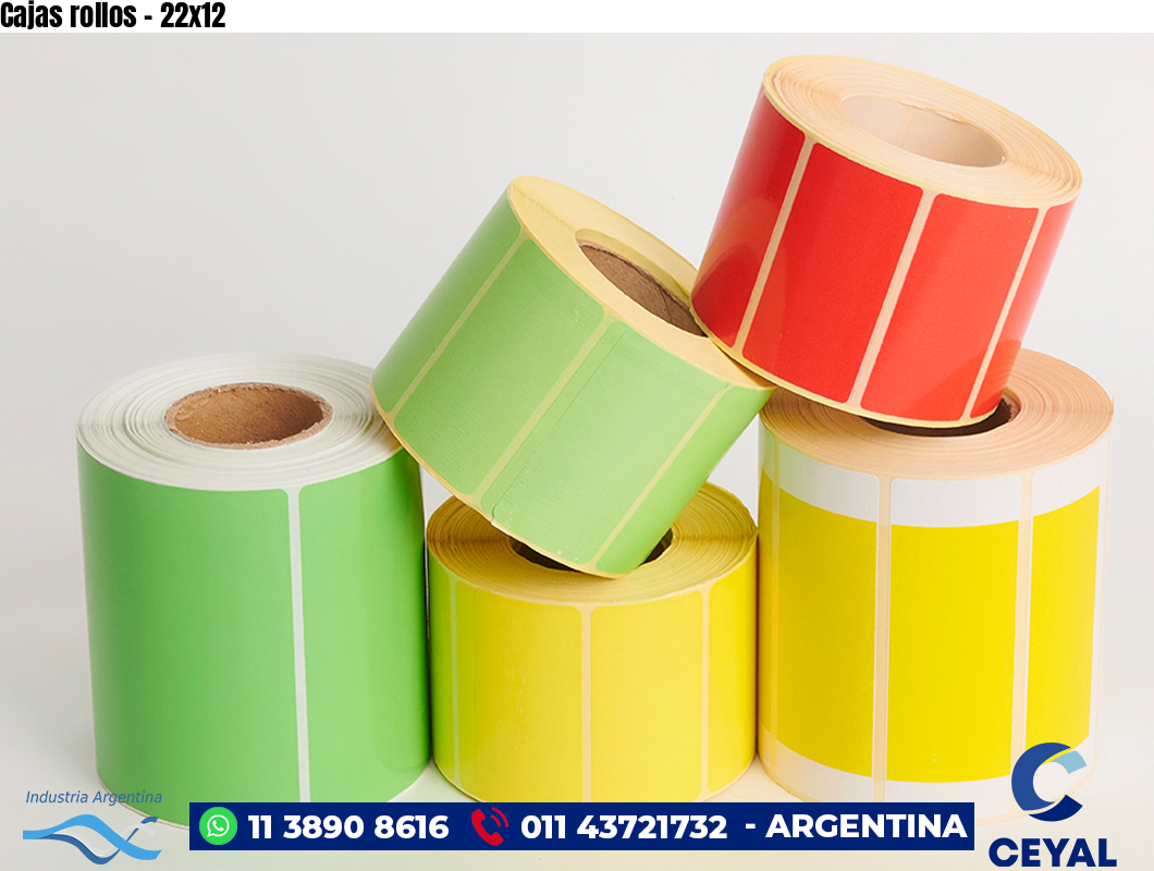 Cajas rollos - 22x12