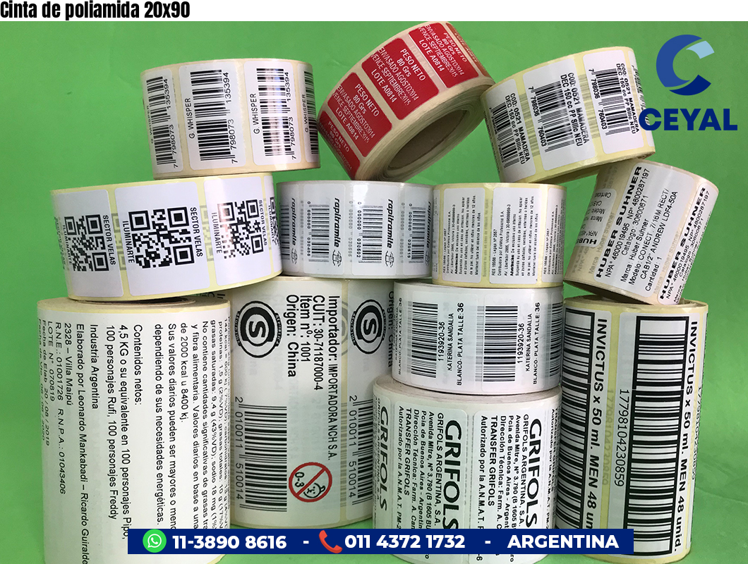Cinta de poliamida 20x90