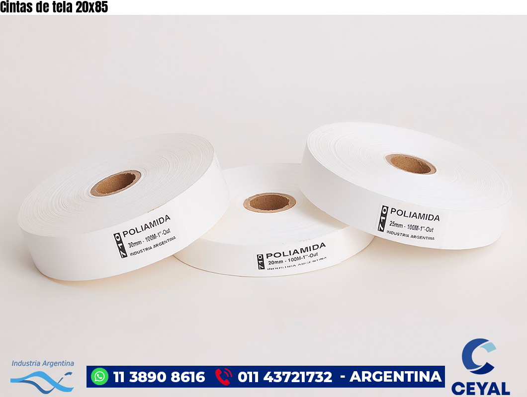 Cintas de tela 20×85