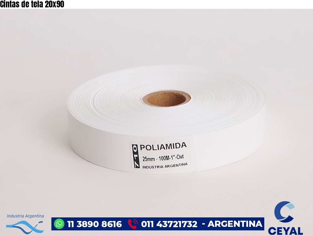 Cintas de tela 20×90