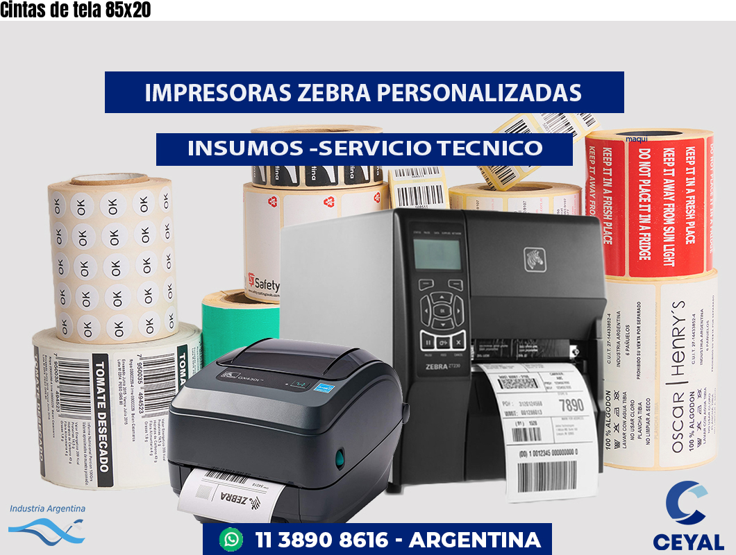 Cintas de tela 85x20