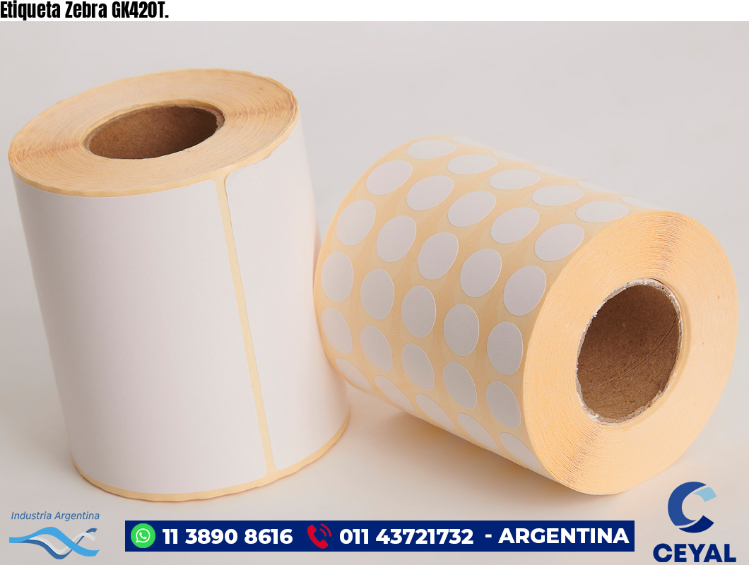 Etiqueta Zebra GK420T.
