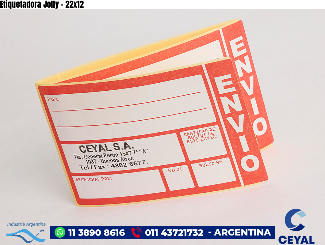 Etiquetadora Jolly - 22x12