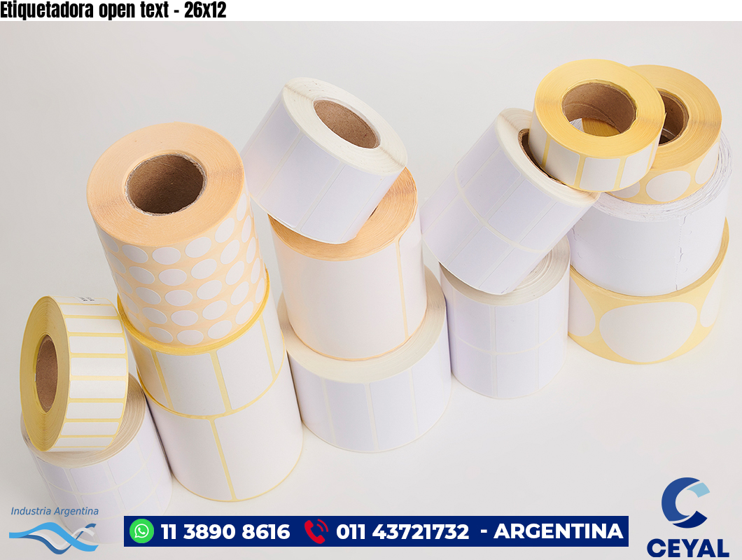 Etiquetadora open text - 26x12
