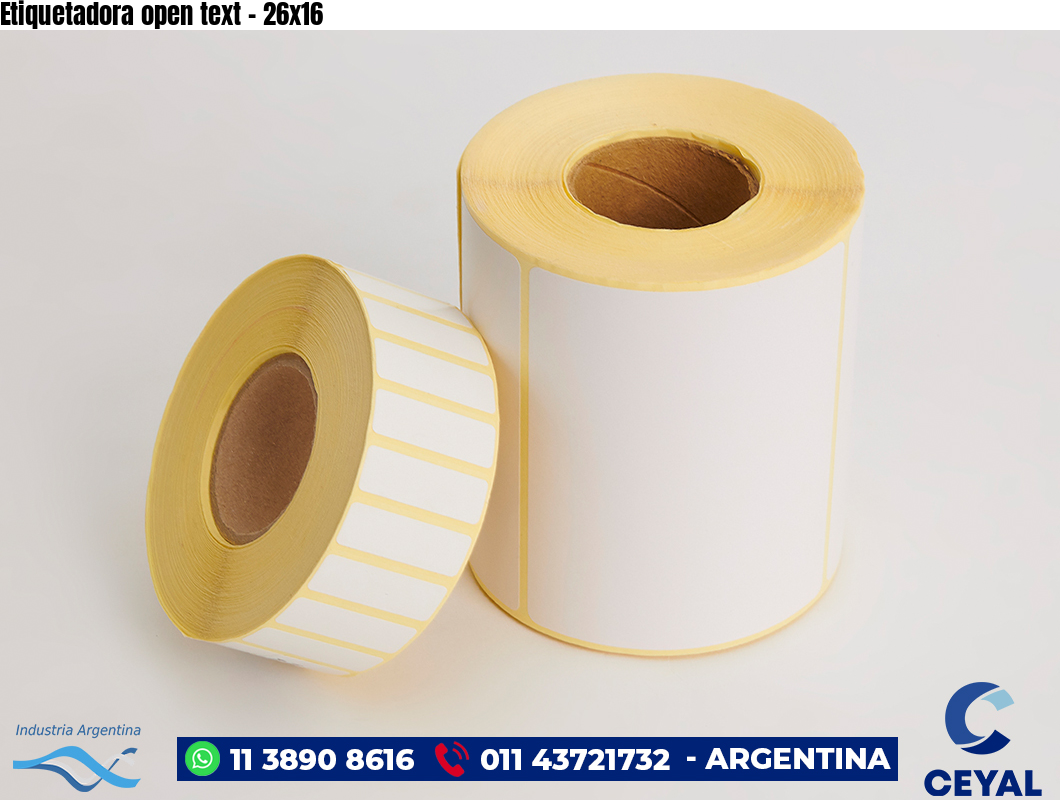 Etiquetadora open text - 26x16